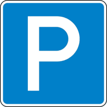 Parkplatzschild 42x42 cm